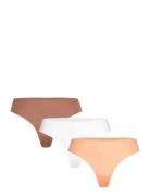 Invisible Thong 3P Björn Borg Beige