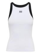 Gzdrew Contrast Logo Tank Gestuz White