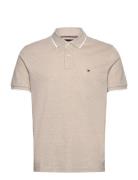 Cotton Linen Pique Reg Polo Tommy Hilfiger Beige