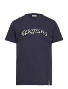 Printed Tee Thorlino Tee Mads Nørgaard Navy