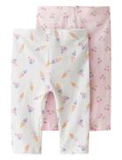 Nmfvivian 2P Aop Capri Legging Name It White