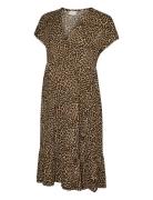 Mlnaia Pilar Tess Ss Jrs Abk Dress 2F Mamalicious Beige