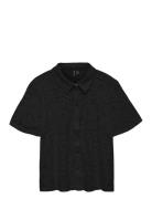 Vmh Y Lace Ss Shirt Wvn Ga Vero Moda Black