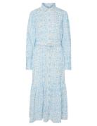 Yasvips Ls Long Shirt Dress S. YAS Blue
