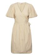 Carola Wrap Dress A-View Yellow