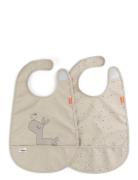 Bib W/Velcro 2-Pack Lalee Sand D By Deer Patterned
