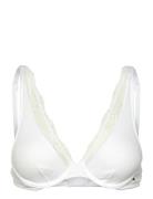 Unlined Plunge Bra Tommy Hilfiger White