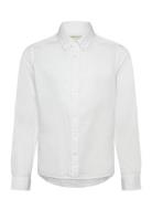 Cotton Linen Bd Ls Shirt GANT White