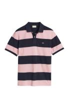 Block Stripe Polo GANT Pink