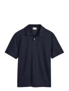 Linen Ss Polo GANT Blue