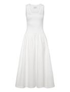 Jersey Woven Midi Dress GANT White