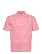 Striped Ss Polo GANT Pink