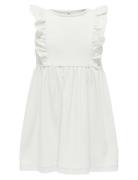 Kmgdrea Life S/S Detail Dress Jrs Kids Only White