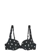 Polky - Push Up Bra Swimsuit Etam Black
