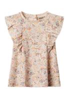 Jersey Dress Ruffle Shirley Wheat Beige