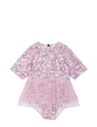 Swimsuit Recycled W Skirt Mikk-line Purple