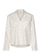 Jacket Ls Co Jacquard Hearts Hunkemöller White