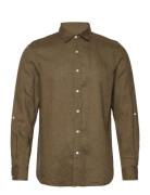 Seasonal Core - Regular Fit Linen Shirt Scotch & Soda Brown