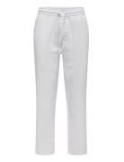 Onssinus Loose 0007 Cot Lin Pant Noos ONLY & SONS White
