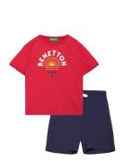 Set T-Shirt+Shorts United Colors Of Benetton Patterned