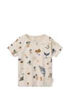 Apia Printed Shortsleeve T-Shirt Liewood Beige