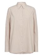 Mmelinda Leafy Stripe Shirt MOS MOSH Blue