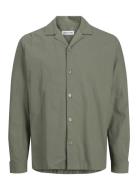 Jjsummer Resort Shirt Ls Jack & J S Khaki