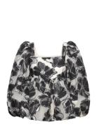 Square Neck Long Sleeve Top, 1608 O STINE GOYA Black