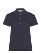 Reg Shield Logo Ss Pique GANT Navy