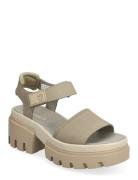 Everleigh Backstrap Sandal Light Taupe Nubuck Timberland Khaki