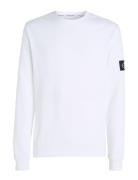 Badge Waffle Ls Tee Calvin Klein Jeans White
