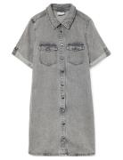 Vmjennie Ss Short Denim Dress Ga Noos Vero Moda Grey