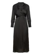 Wrap Shirt Dress Mango Black