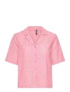 Pcapia 2/4 Shirt Mm Wvn Pieces Pink