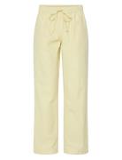 Pcfemme Hw Straight Pants Wvn D2D Pieces Yellow