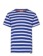 Cotton Jersey Stripe Thorlino Tee Mads Nørgaard Blue