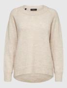 Slflulu Ls Knit O-Neck Noos Selected Pink