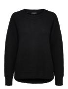 Slflulu Ls Knit O-Neck Noos Selected Black