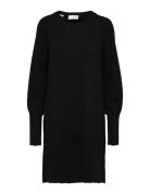 Slflulu Ls Knit Dress O-Neck Selected Black