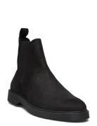 Slhtim Suede Chelsea Boot B Selected Black