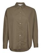 Slfbenna Ls Shirt D2 Selected Brown