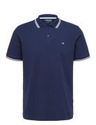 Slhdante Sport Ss Polo Noos Selected Navy