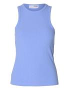 Slfanna O-Neck Tank Top Noos Selected Blue