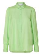 Slfalfa Ls Shirt B Selected Green