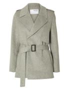 Slfnew Tana Short Handmade Jacket B Selected Grey