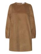 Slfjenny Ls O-Neck Corduroy Dress D2 Selected Brown