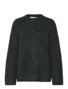 Slfgabella Ls Knit O-Neck Camp Selected Black