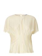 Slfiris Ss O-Neck Top Selected Cream