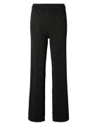 Slfjosie Hw Knit Pant Selected Black