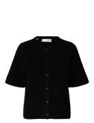 Slflulu 2/4 Knit Cardigan Noos Selected Black